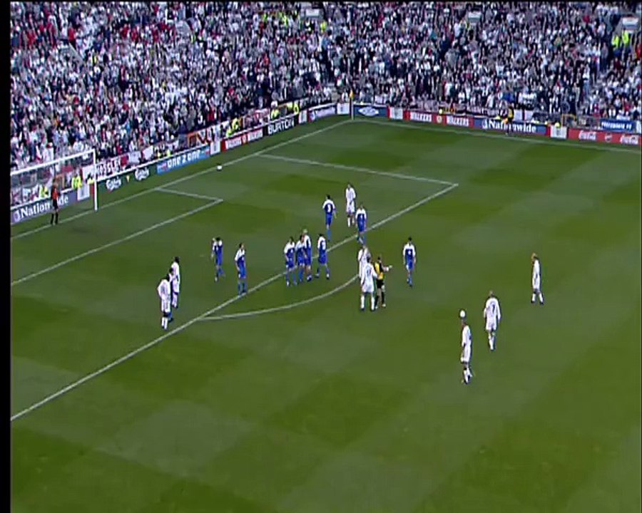 David Beckham's free kick against Greece