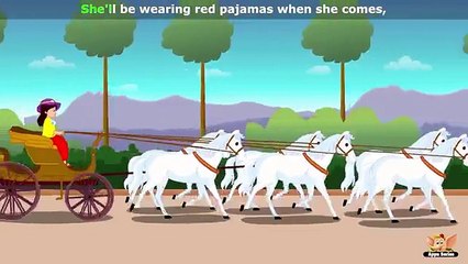 She'll be Coming Round the Mountain - Nursery Rhyme with Karaoke