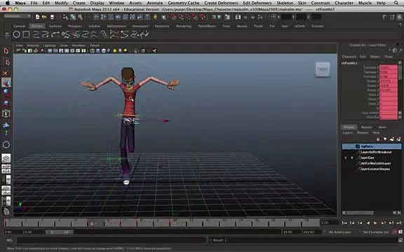 Aula De Animação 3d (maya) - Princípios Básicos Clip34-104