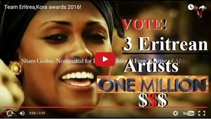 Team Eritrea,Kora awards 2016!