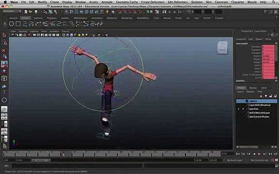 Aula De Animação 3d (maya) - Princípios Básicos Clip39-109