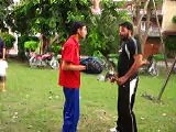 adil bin talat pakistan taekwondo champion blocking & conditioning  training 2