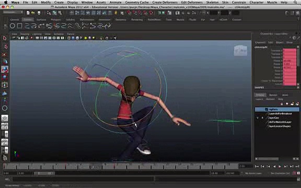 Aula De Animação 3d (maya) - Princípios Básicos Clip40-111