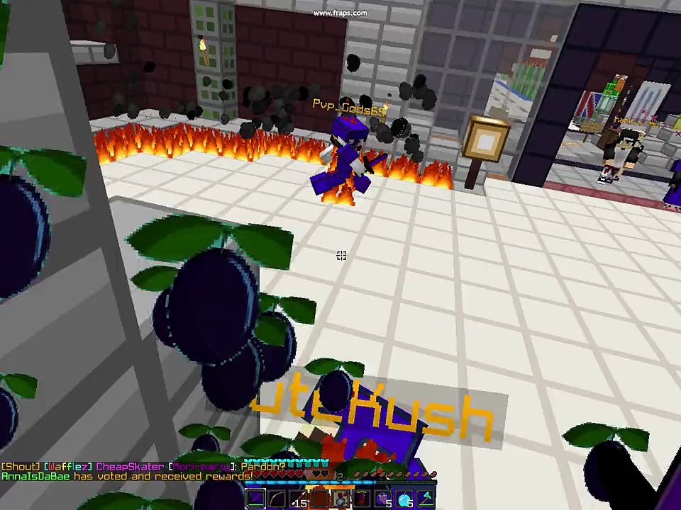 CuteKush found hacking on waffleminecraft!