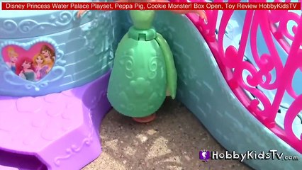 Disney Princess Water Palace Playset, Peppa Pig, Cookie Monster! Box Open, Toy Review HobbyKidsTV