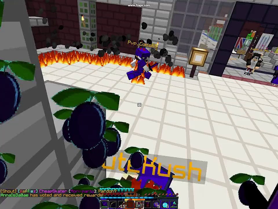 CuteKush hacking on WaffleMinecraft.com!