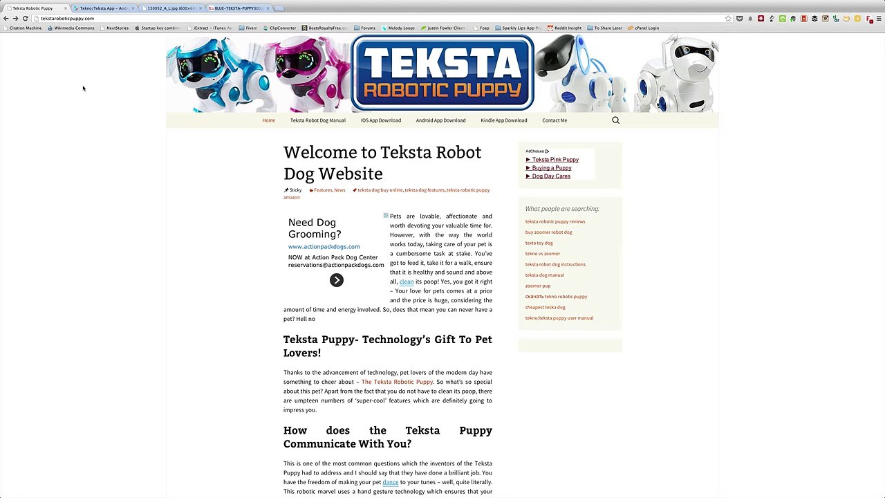 walking dog toy Teksta Robotic Puppy Review - Top Christmas Toys and Games toy robot dog