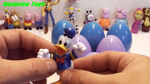Surprise Eggs, PEPPA PIG, Mickey Mouse, Frozen, Dora, Маша и Медведь, Masha i Medved, Kinder,