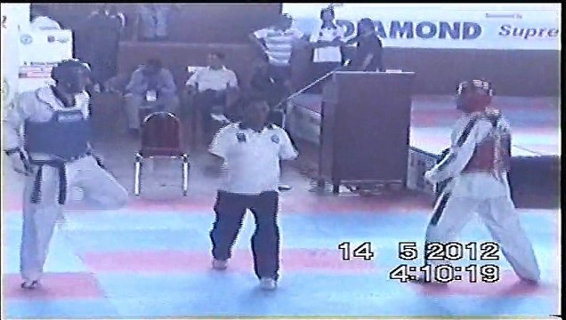 adil bin talat pakistan taekwondo champion vs sajjad army in 2012