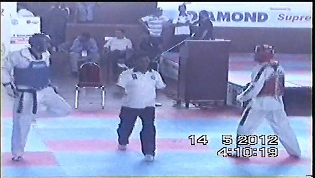 adil bin talat pakistan taekwondo champion vs sajjad army in 2012