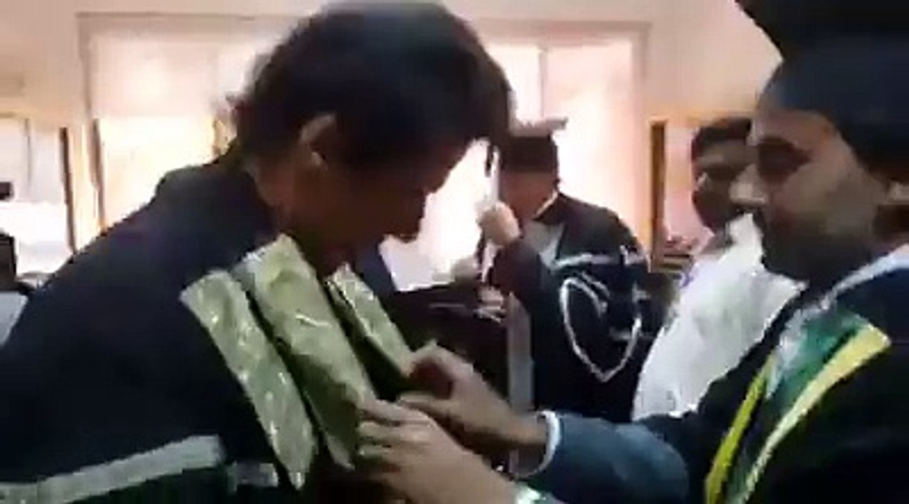 Imran Khan getting ready for Namal Convocation