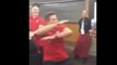 Wales under 20s Rugby player does his version of the Haka. The New Zealand Players Go Wild !