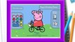 juegos para niños Pinta a Peppa Pig y su bicicleta - Peppa Pig with her bike games for kids