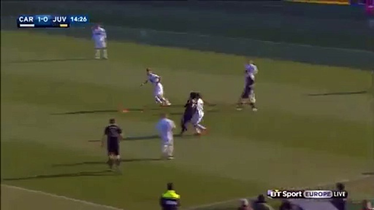 Goal Marco Borriello ~Carpi 1-0 Juventus~ 20/12/2015