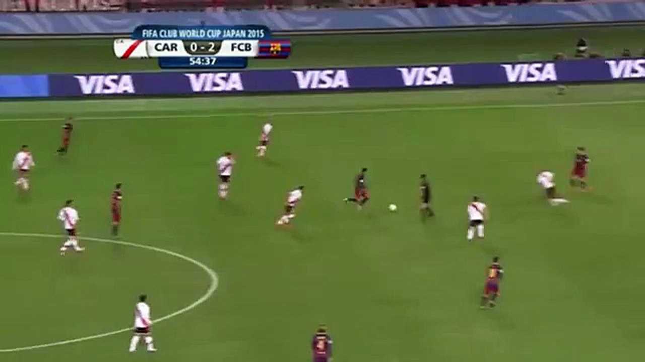 Spectacular Skills from Neymar - Penalty! River Plate vs Barcelona 0-2 20.12.2015