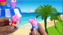 Свинка Пеппа раздает мороженое из Плей до Play doh Peppa pig playset