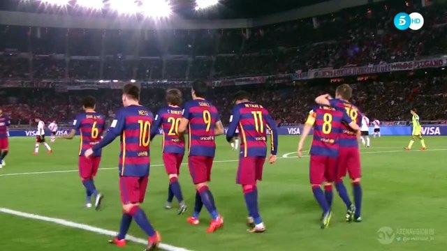 Luis Suarez Second Goal River Plate 0 - 3 Barcelona 20-12-2015 HD