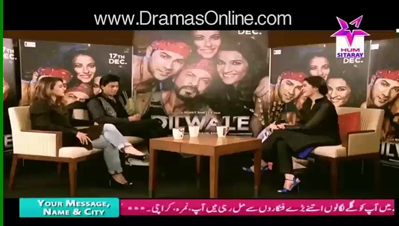 Dilwale Promotion - This is What Shahrukh Khan Said About Mahira in Shaista's Morning Show