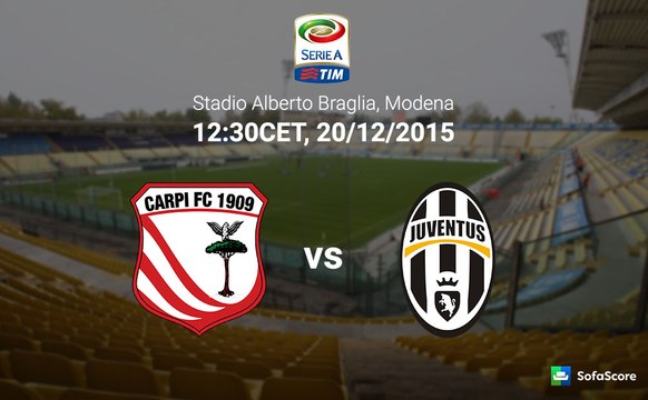 Carpi 2-3 Juventus - All Goals and Highlights 20.12.2015 HD