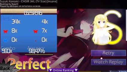 Osu Suzuki Konomi Choir Jail Insane Predator97 Video Dailymotion