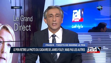 M. Le Pen retire la photo du cadavre de James Foley mais pas les autres