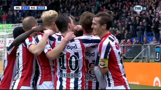 2-1 Dries Wuytens Goal Holland Eredivisie - 20.12.2015, Willem II Tilburg 2-1 Roda Kerkrade