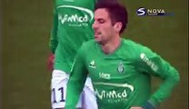 1-0 Benjamin Corgnet Goal France Ligue 1 - 20.12.2015, AS Saint-Étienne 1-0 Angers SCO