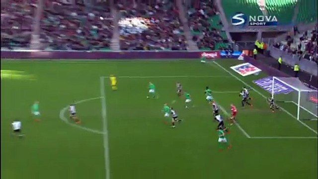 1-0 Benjamin Corgnet Goal France Ligue 1 - 20.12.2015, AS Saint-Étienne 1-0 Angers SCO