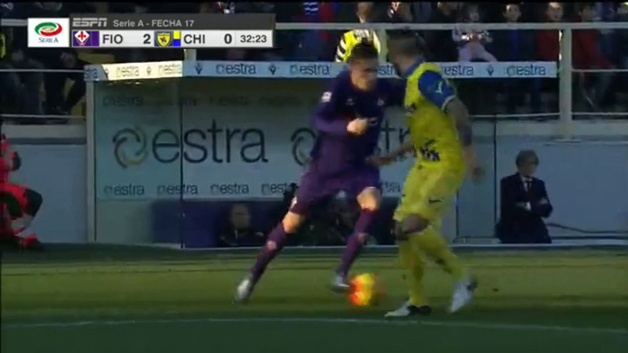 Amazing Goal Josip Ilicic ~ Fiorentina 2-0 Chievo Verona~