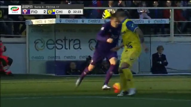 Amazing Goal Josip Iličić ~ Fiorentina 2-0 Chievo Verona~