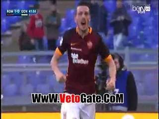 "روما"يتقدم بهدف امام جنوى