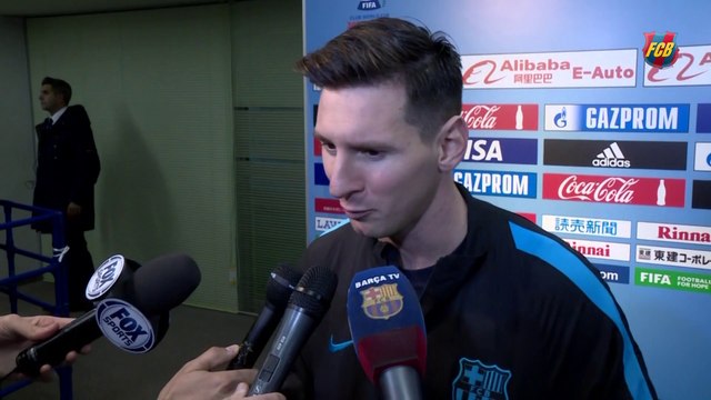 Messi, Busquets, Neymar, Suárez y Alves valoran el triunfo en el Mundial de Clubs