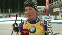 Biathlon - CM - Pokljuka : Marie Dorin Habert «J'étais plus nerveuse»