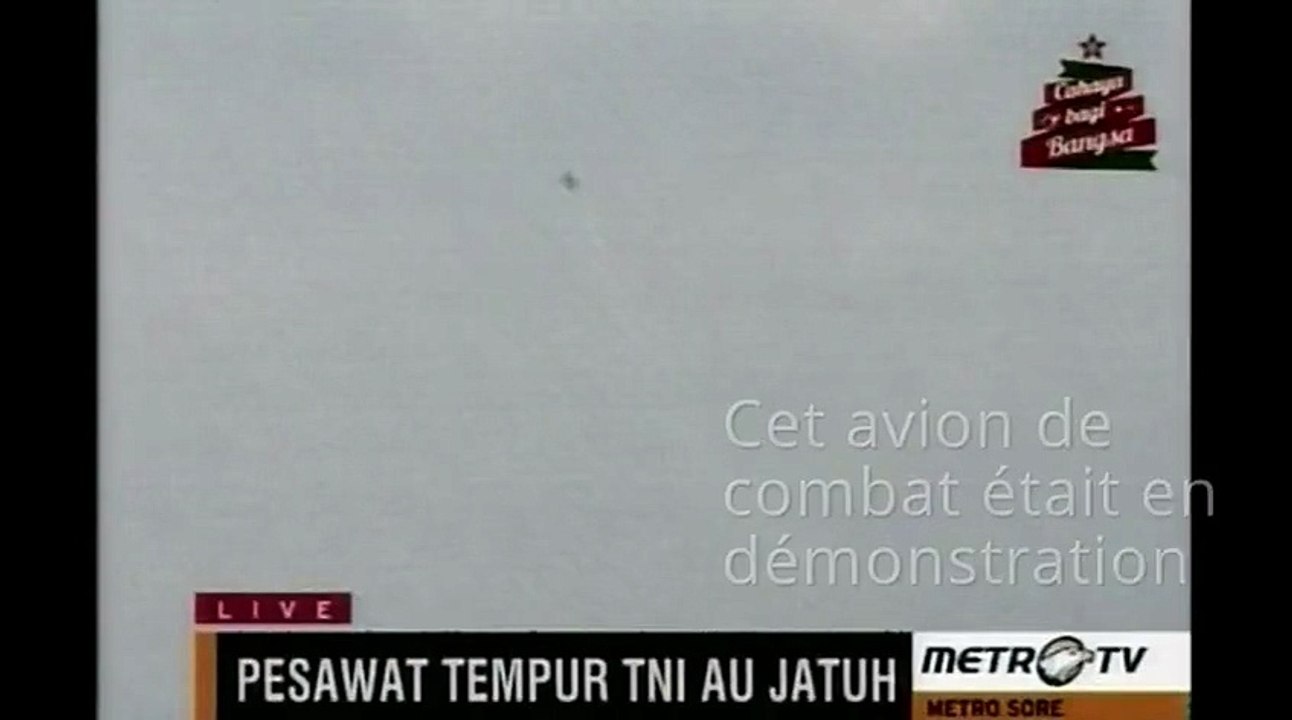 Un avion de combat s'écrase en plein show aérien