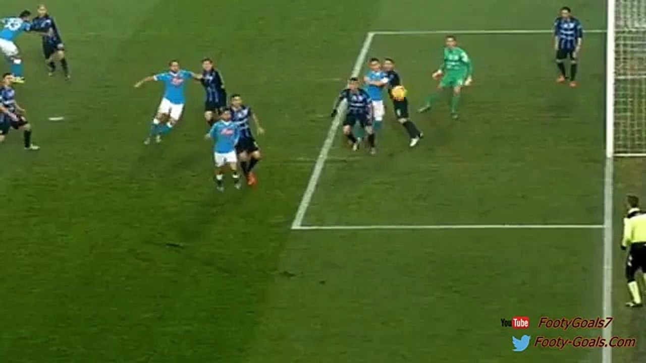 Marek Hamsik Goal - Atalanta vs Napoli 1-1 (Serie A 2015)