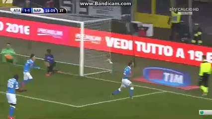 Gonzalo Higuain Goal Atalanta 1-2 Napoli Serie A 20.12.2015 HD