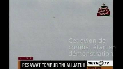 Un avion de combat s'écrase en plein show aérien
