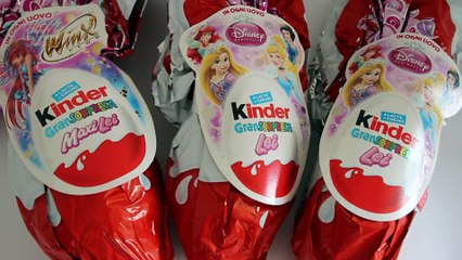 Киндер Сюрпризы Gransorpresa серии Принцессы Диснея и Винкс Клуб Unboxing Disney Princess, Winx Club