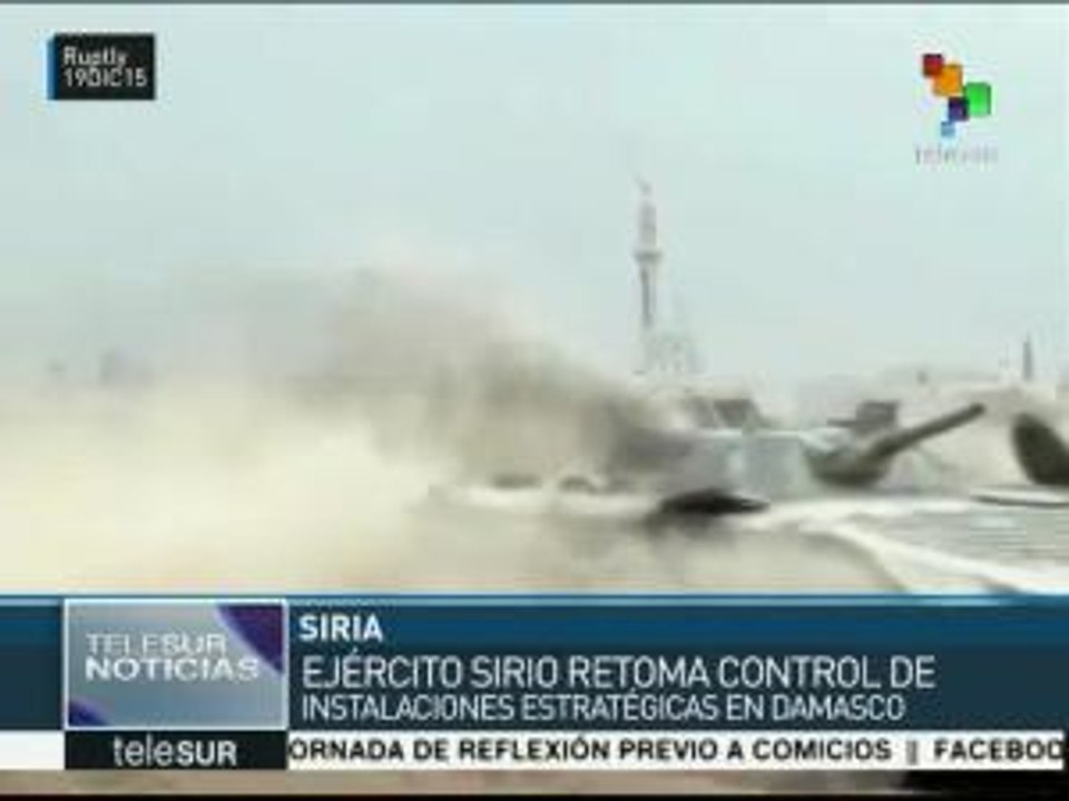 Ejército sirio retoma control de instalaciones...