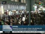 Madrid: marchan contra la OTAN y en pro de migrantes y refugiados