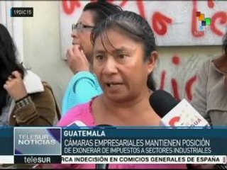 Guatemala: el pdte. decidirá sobre el aumento al salario mínimo