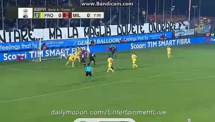 Carlos Bacca & M'baye Niang Fantastic CHANCE Frosinone 0-0 Milan Serie A