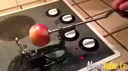 Des tranches de pommes une idées ingénieuse