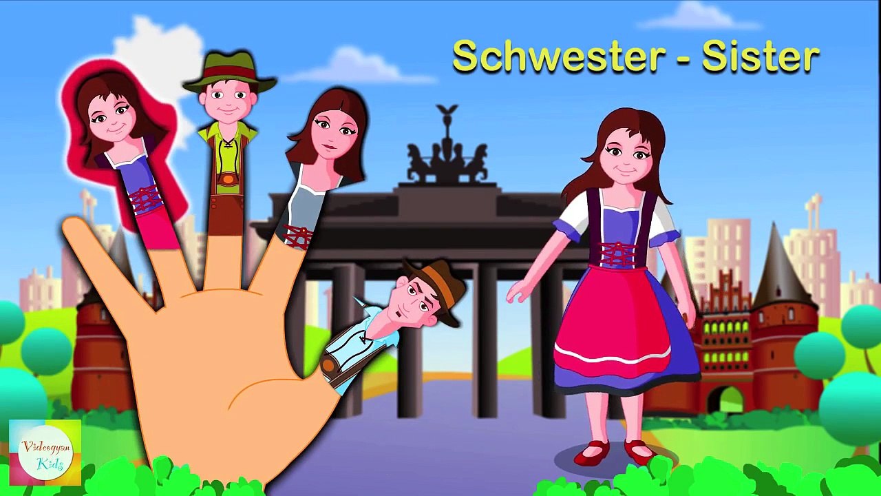 German Finger Family Nursery Rhyme | Deutsch Finger Familie ...