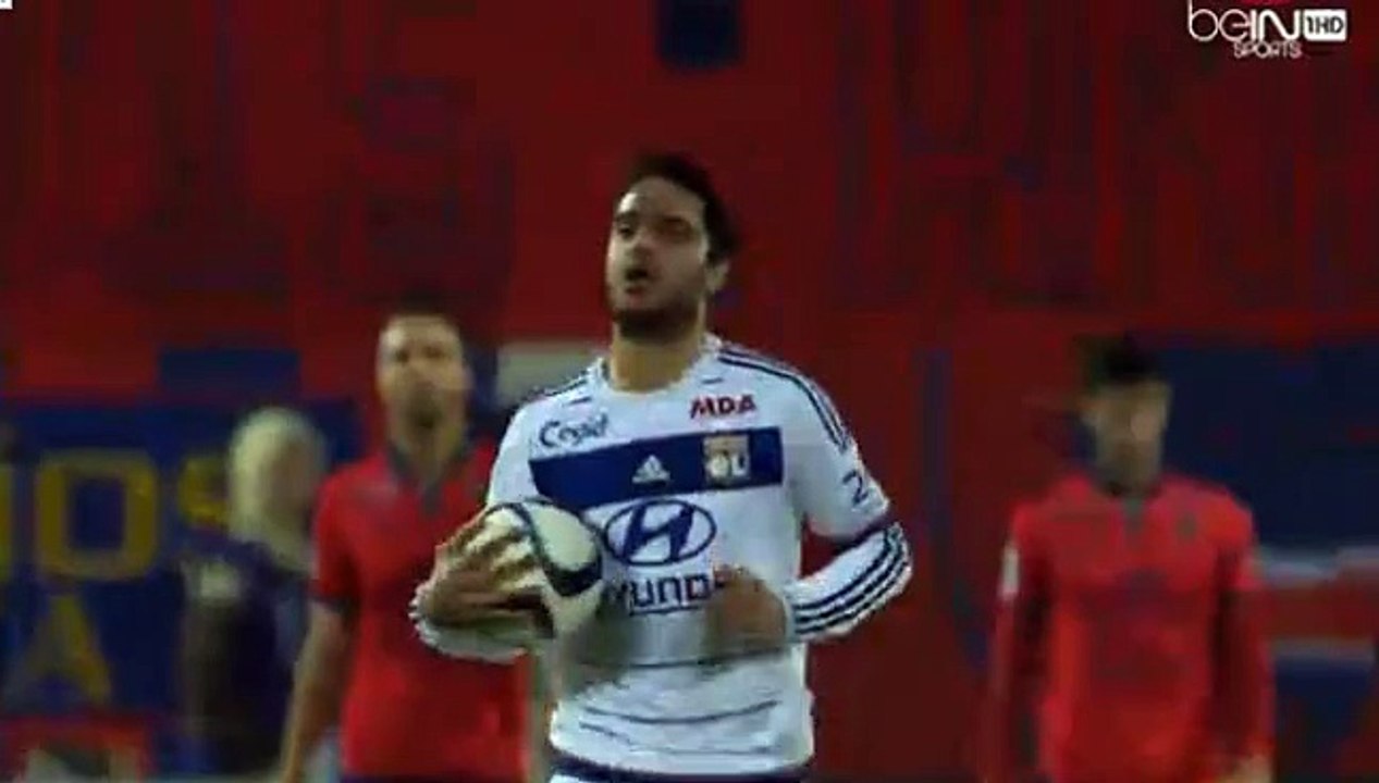 Clement Grenier Goal 2:1 / Gazelec Ajaccio vs Olympique Lyon 20.12.2015 HD
