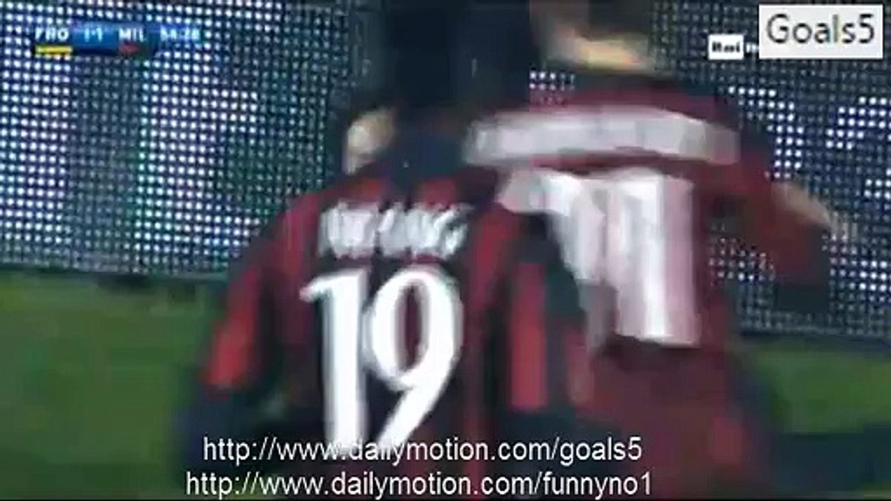 Carlos Bacca Goal Frosinone 1 - 2 AC Milan Serie A 20-12-2015