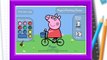 games Pinta a Peppa Pig y su bicicleta - Peppa Pig with her bike play peppa pig