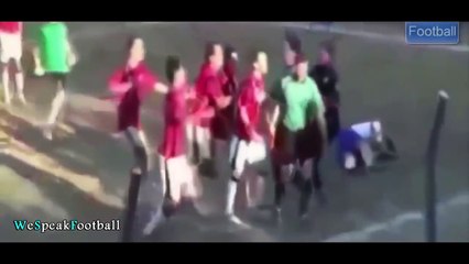 Funny Football Moments ● Referee Gets Knocked Out
