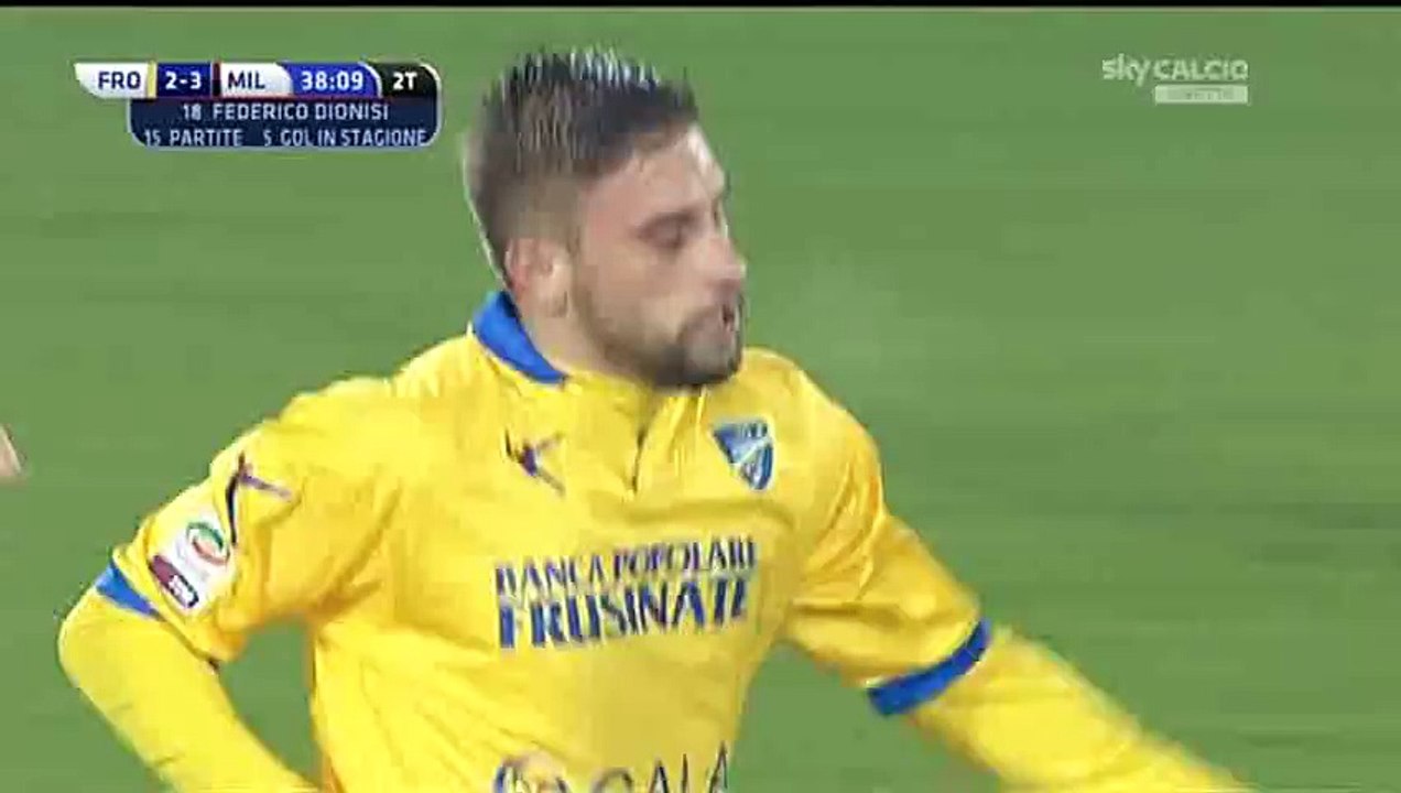 Federico Dionisi Goal - Frosinone 2-3 AC Milan - 20-12-2015
