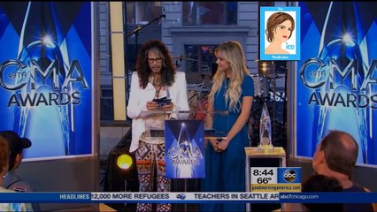 Download Video: Steven Tyler & Kelsea Ballerini Announce CMA Awards Nominations on GMA | LIVE 9-9-15